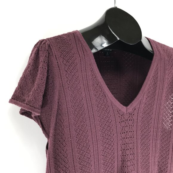 Torrid Everyday Soft Pullover Pointelle Sweater Women's Plus Size 2/2X Sassafras - Picture 4 of 12